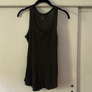 Madison 50% Cashmere Charcoal Tank Top